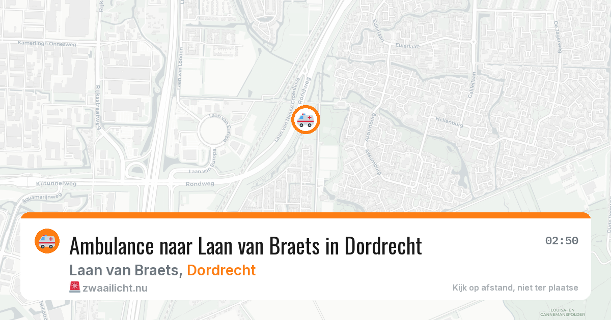 Ambulance naar Laan van Braets in Dordrecht — 29 apr 2026