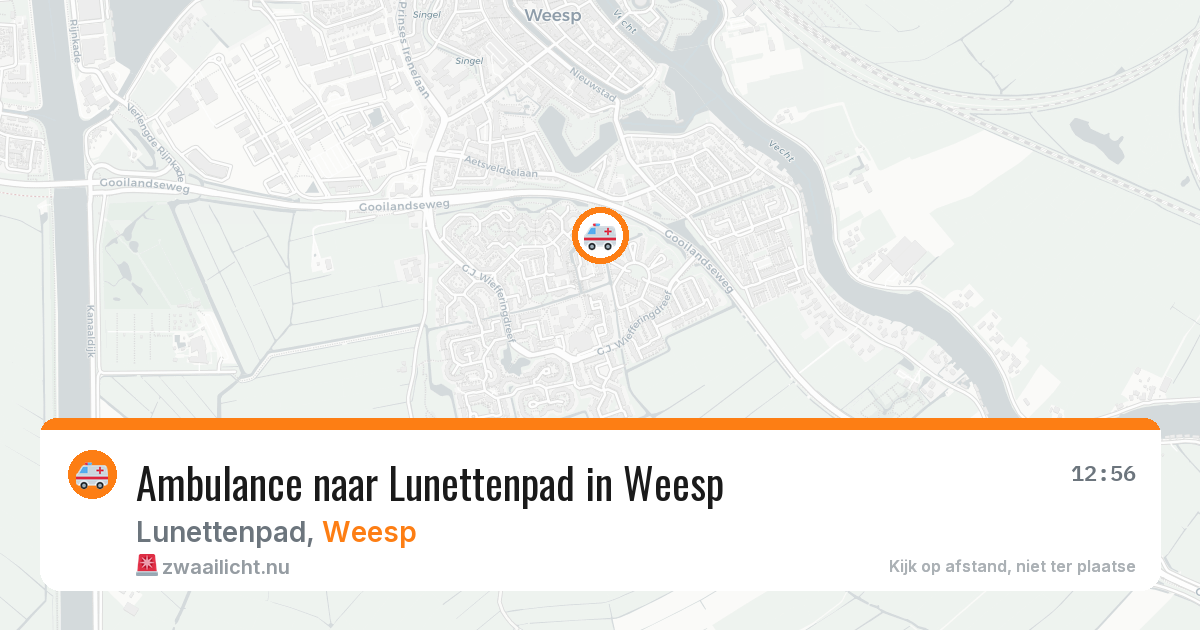 Ambulance naar Lunettenpad in Weesp — 8 jun 2026