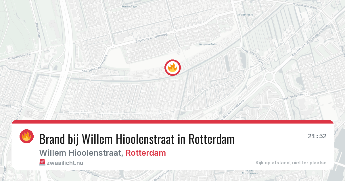 Brand bij Willem Hioolenstraat in Rotterdam — 11 jul 2026