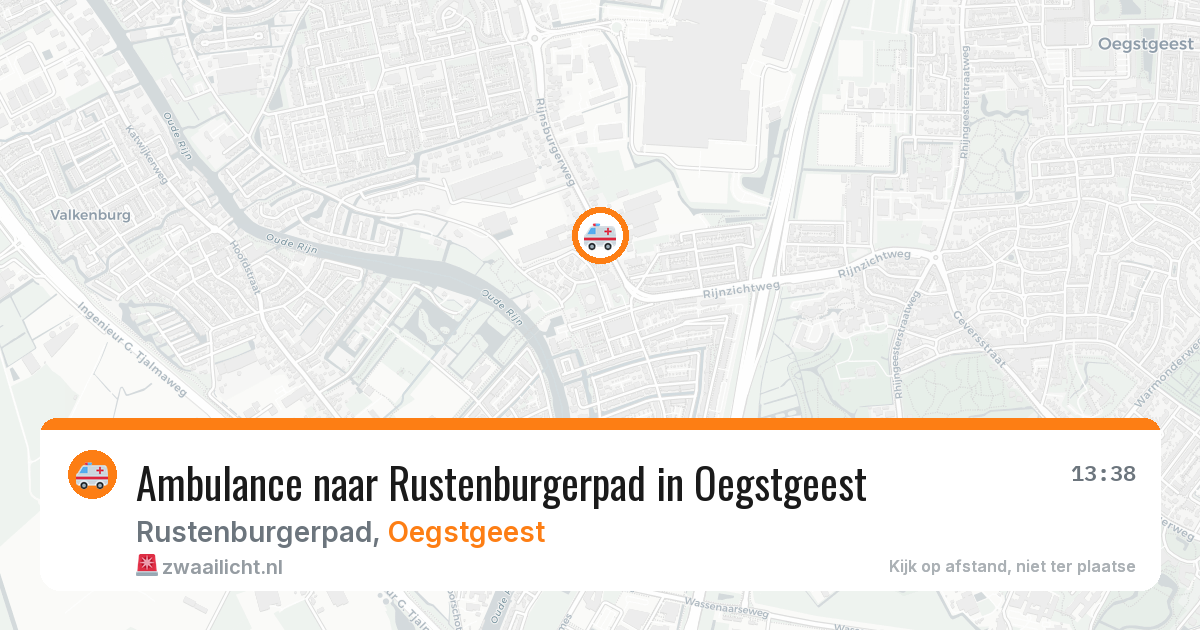 Ambulance naar Rustenburgerpad in Oegstgeest — 11 jun 2026