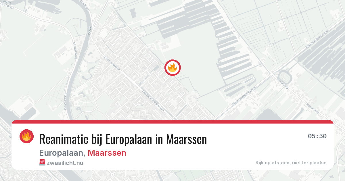 Reanimatie bij Europalaan in Maarssen — 14 apr 2026