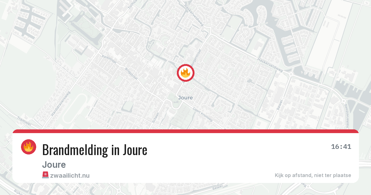 Brandmelding in Joure — 15 mei 2026