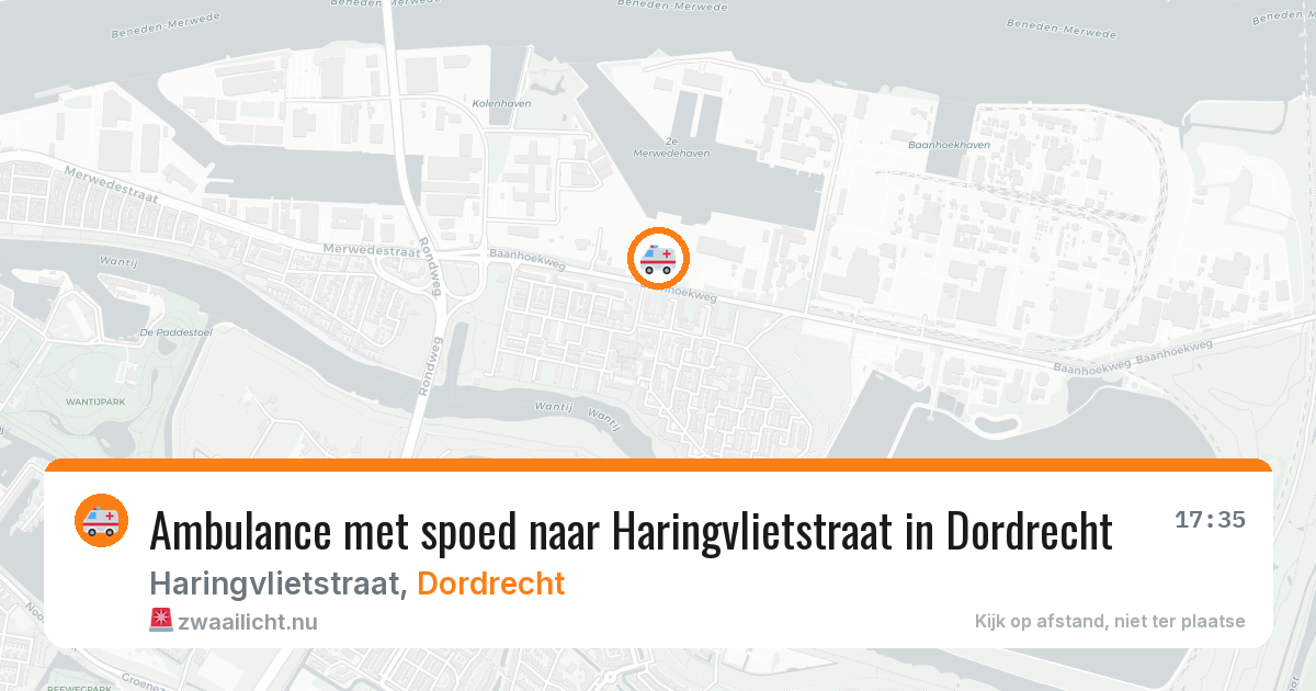Ambulance met spoed naar Haringvlietstraat in Dordrecht — 17 mrt 2026