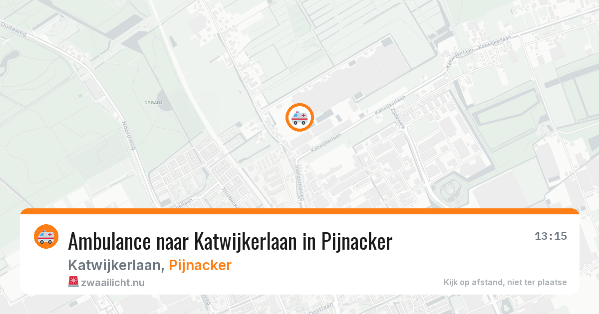 Ambulance naar Katwijkerlaan in Pijnacker — 1 jun 2026