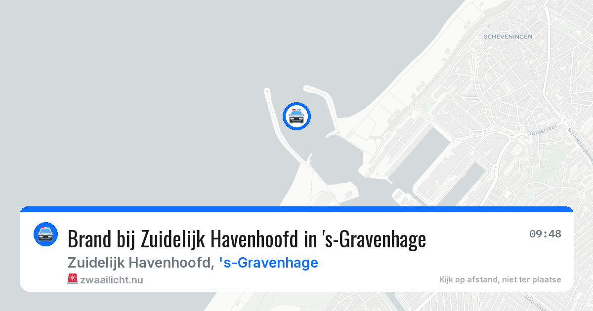 Brand bij Zuidelijk Havenhoofd in 's-Gravenhage — 17 jul 2026