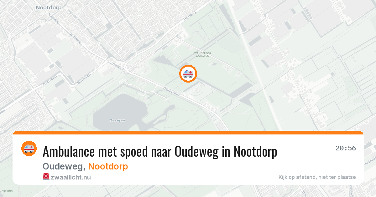 Ambulance met spoed naar Oudeweg in Nootdorp — 10 jul 2026