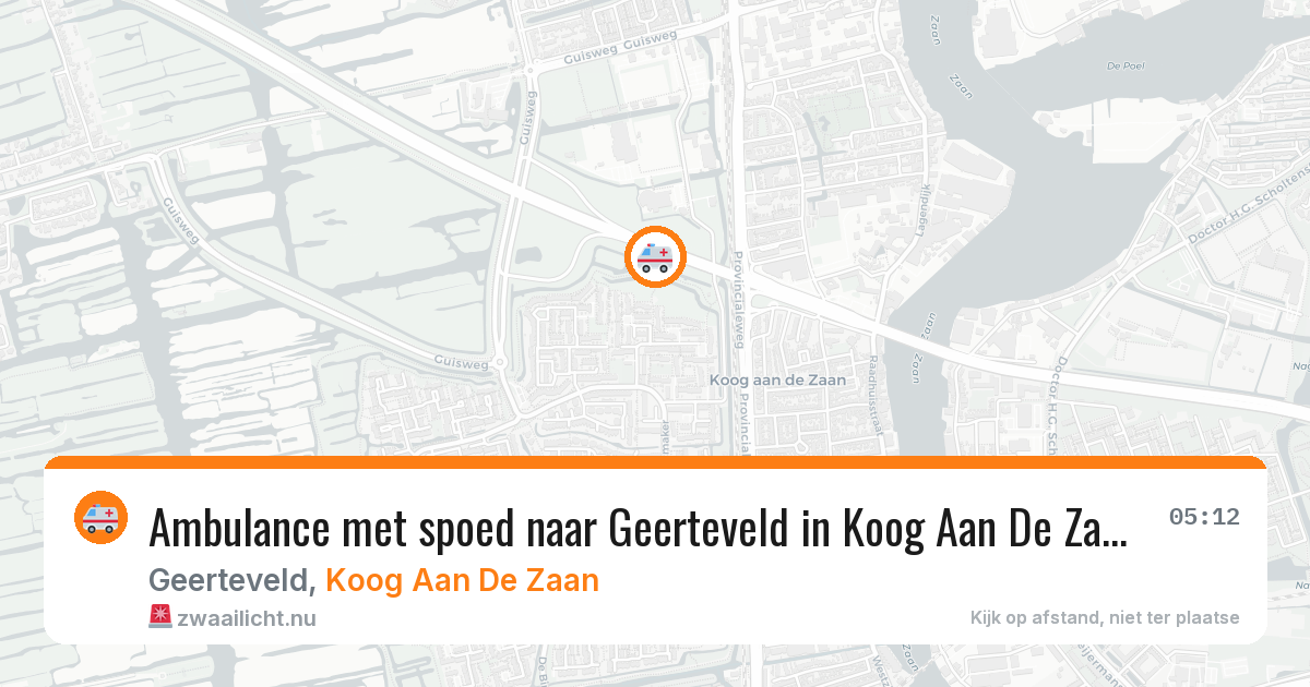 Ambulance met spoed naar Geerteveld in Koog Aan De Zaan — 21 jul 2026