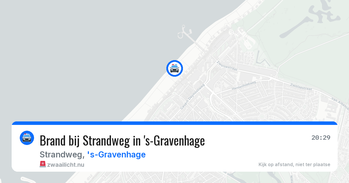 Brand bij Strandweg in 's-Gravenhage — 10 mrt 2026