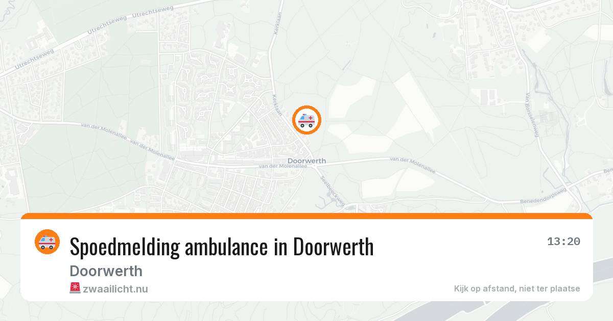 Spoedmelding ambulance in Doorwerth — 11 apr 2026