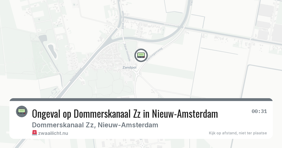Ongeval op Dommerskanaal Zz in Nieuw-Amsterdam — 21 feb 2026