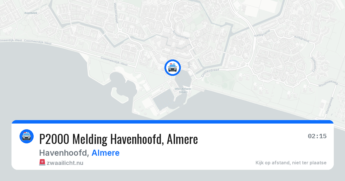 P2000 Melding Havenhoofd, Almere — 17 jul 2026