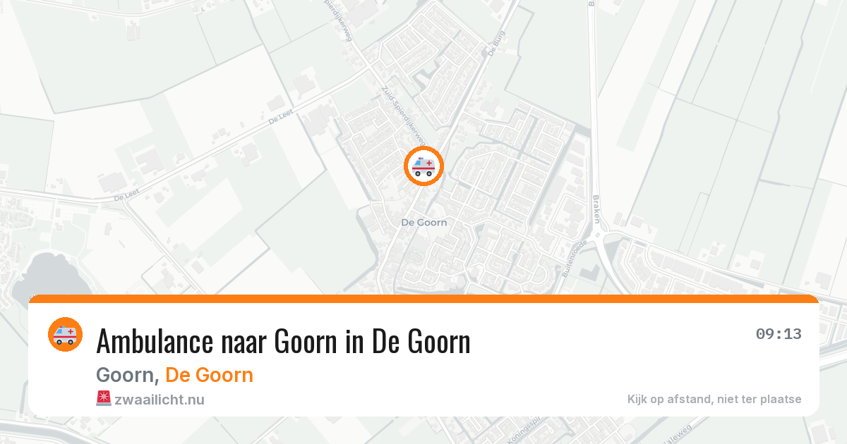 Ambulance naar Goorn in De Goorn — 26 apr 2026