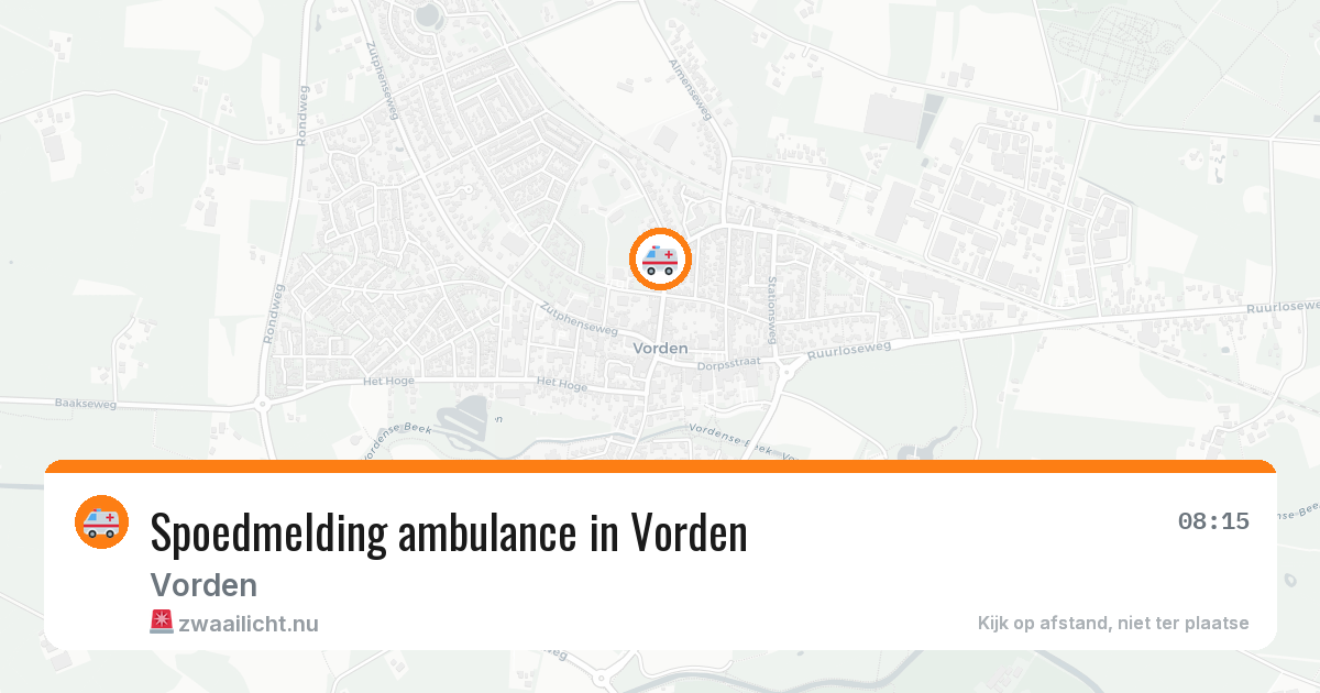 Spoedmelding ambulance in Vorden — 14 jul 2026