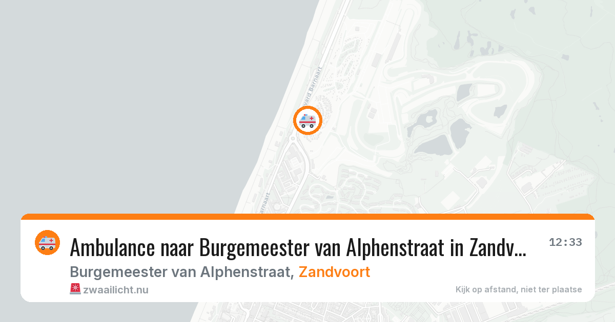 Ambulance naar Burgemeester van Alphenstraat in Zandvoort — 21 mei 2026