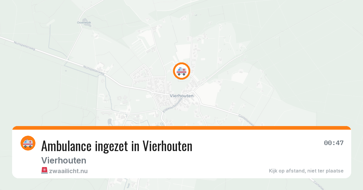Ambulance ingezet in Vierhouten — 20 jul 2026