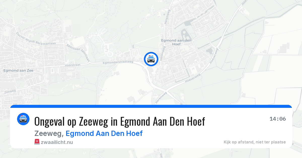 Ongeval op Zeeweg in Egmond Aan Den Hoef — 10 apr 2026