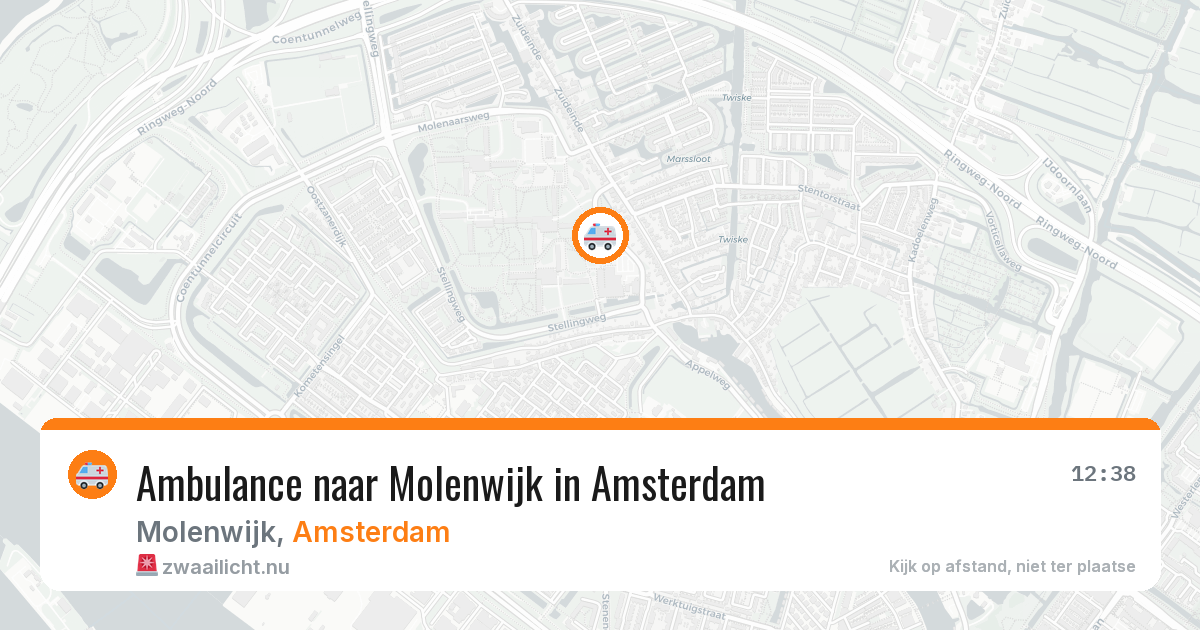 Ambulance naar Molenwijk in Amsterdam — 22 mei 2026