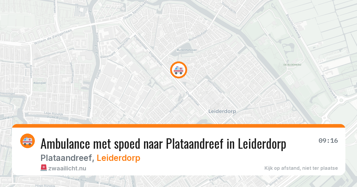 Ambulance met spoed naar Plataandreef in Leiderdorp — 11 apr 2026