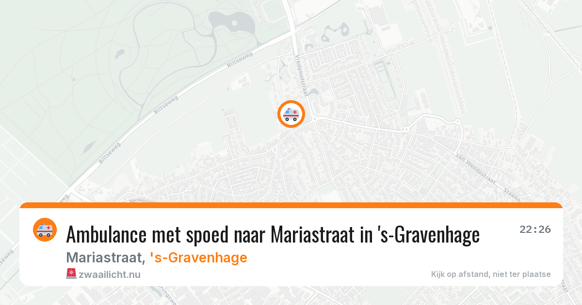 Ambulance met spoed naar Mariastraat in 's-Gravenhage — 9 feb 2026