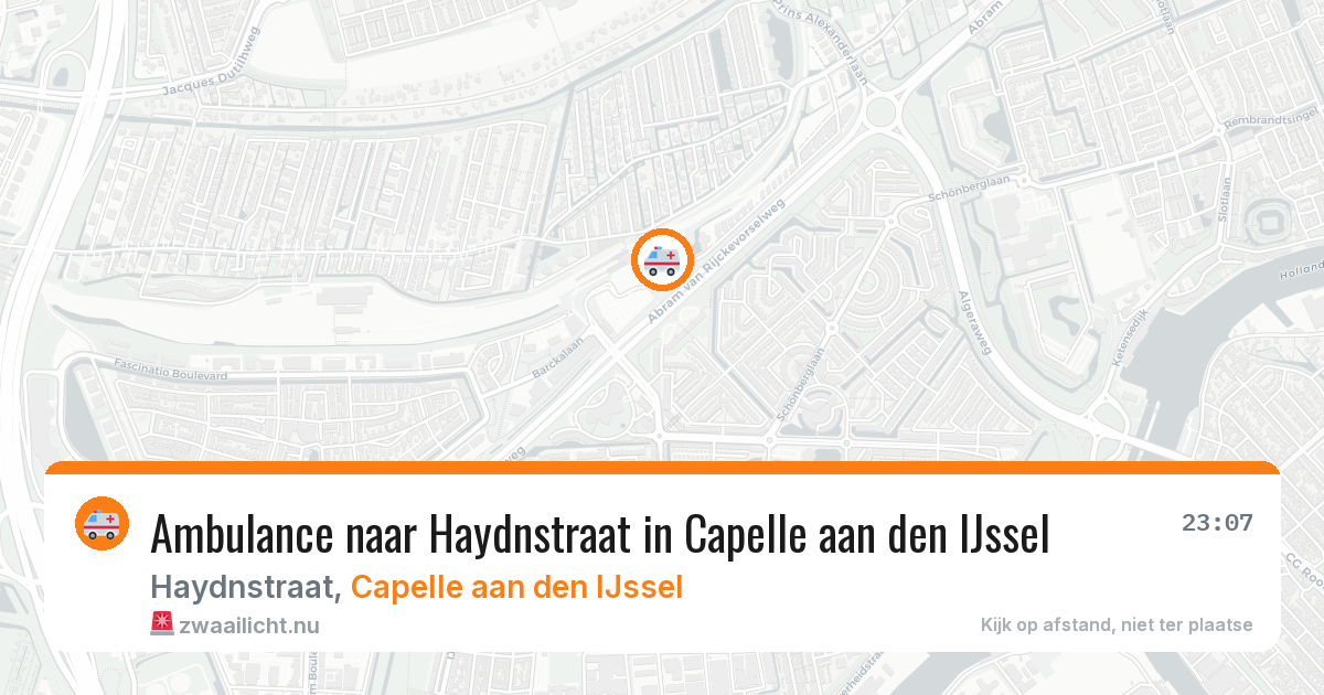 Ambulance naar Haydnstraat in Capelle aan den IJssel — 17 mei 2026