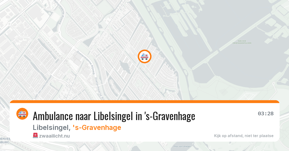 Ambulance naar Libelsingel in 's-Gravenhage — 25 jul 2026
