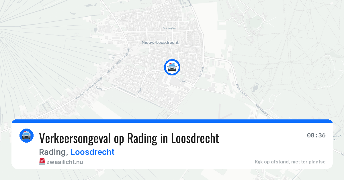 Verkeersongeval op Rading in Loosdrecht — 21 mei 2026