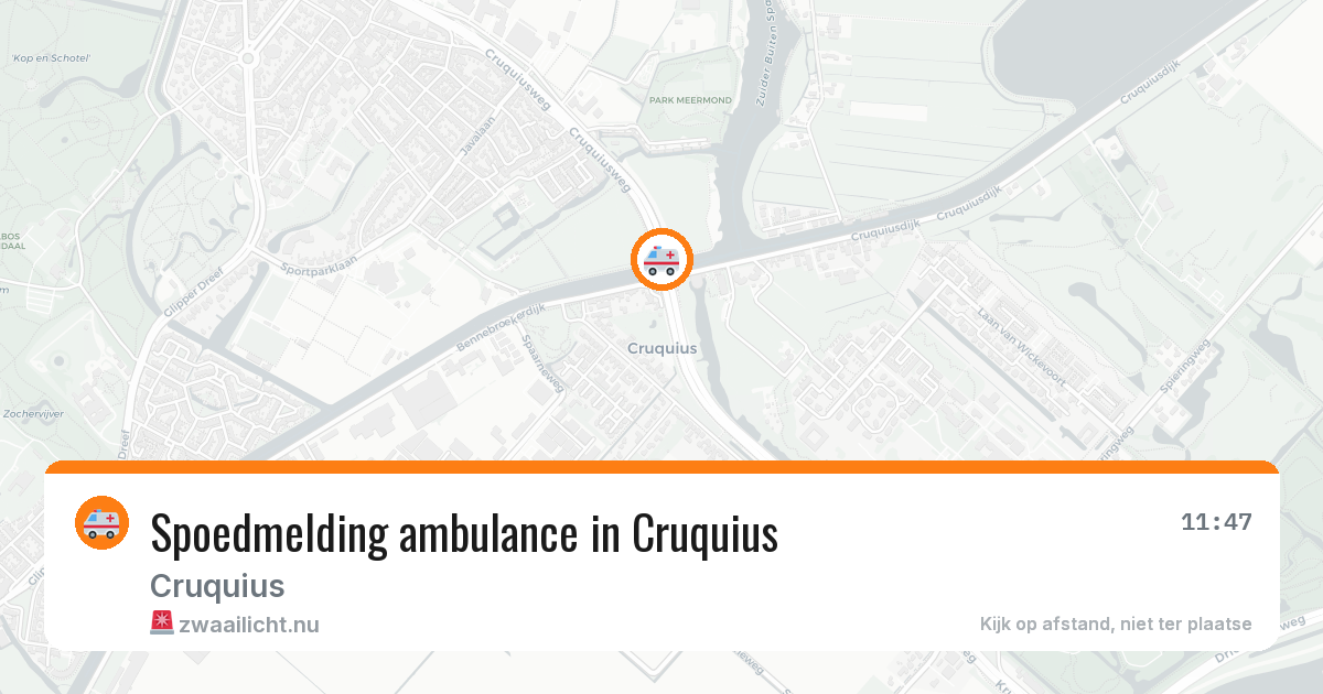 Spoedmelding ambulance in Cruquius — 2 apr 2026