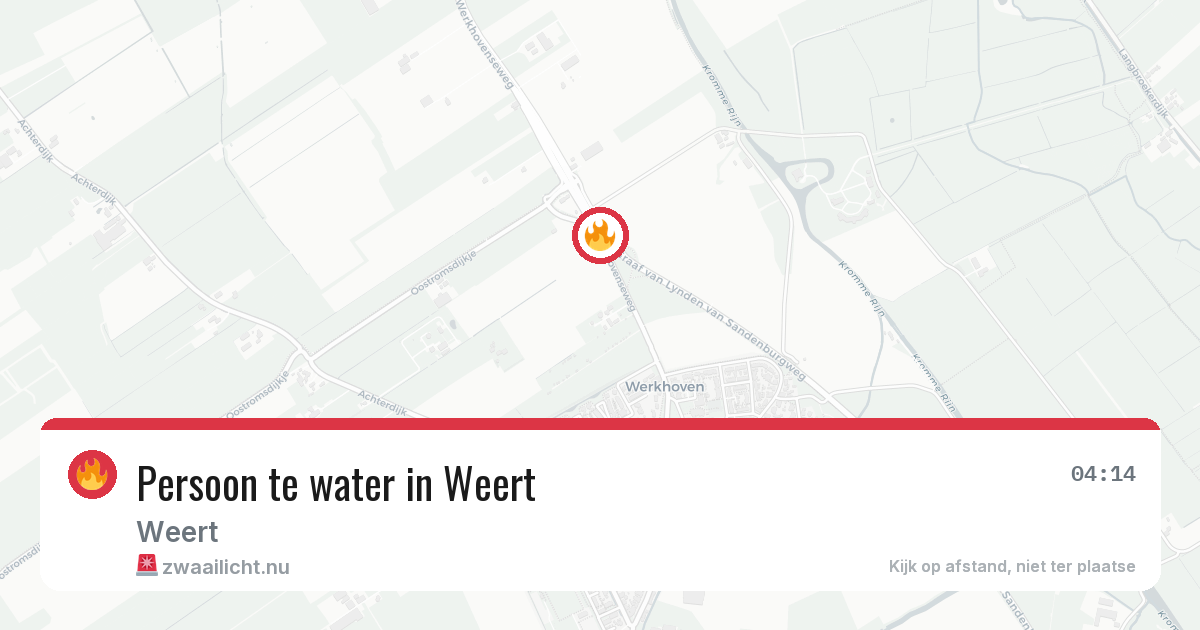 Persoon te water in Weert — 24 jan 2026