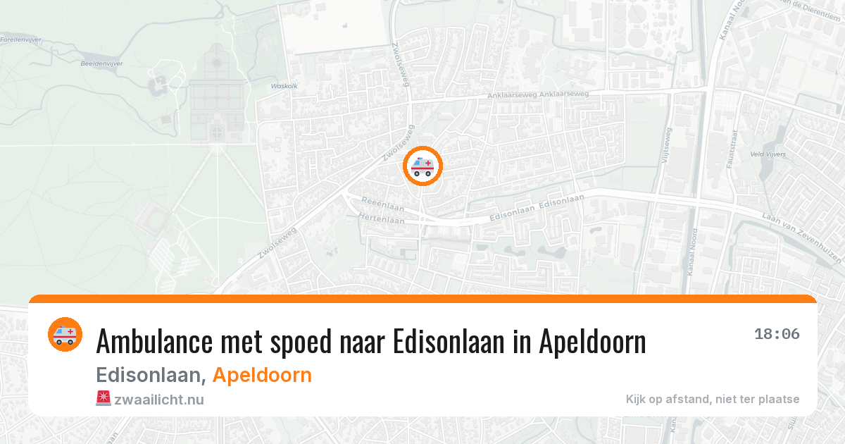 Ambulance met spoed naar Edisonlaan in Apeldoorn — 13 mei 2026