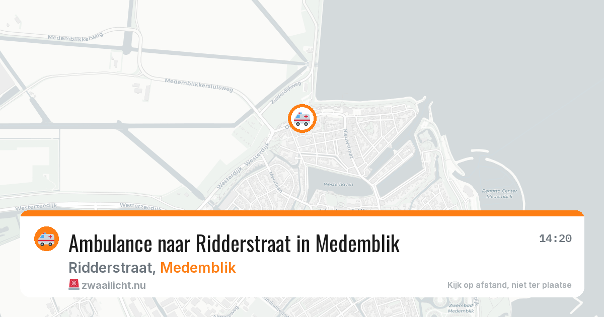 Ambulance naar Ridderstraat in Medemblik — 21 jul 2026