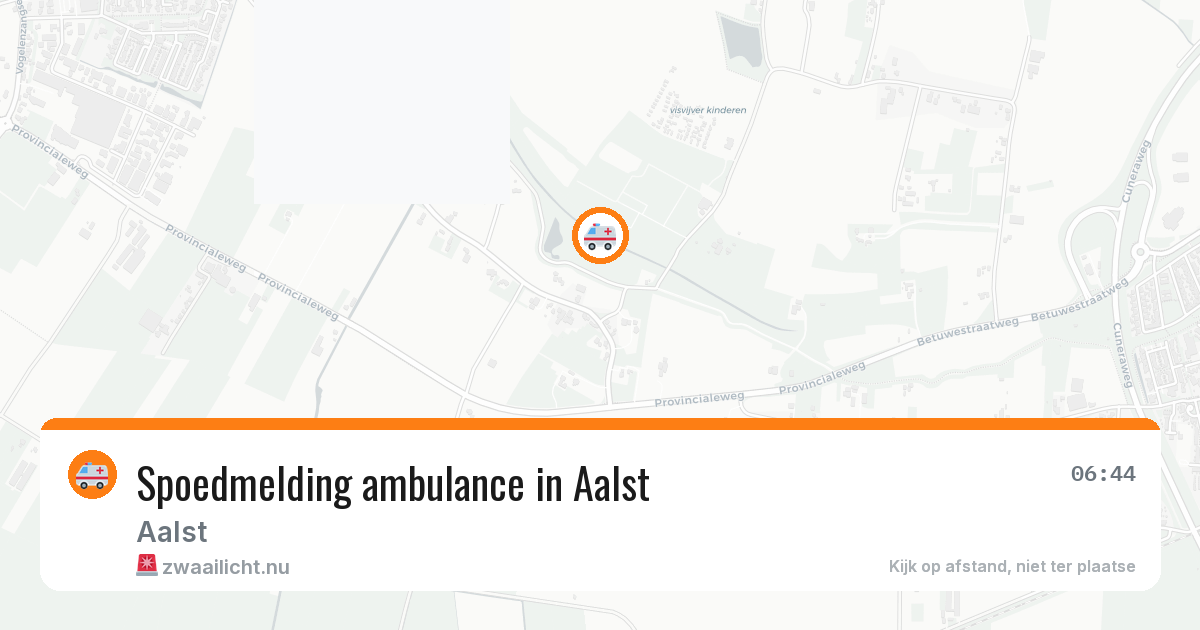 Spoedmelding ambulance in Aalst — 22 jun 2026