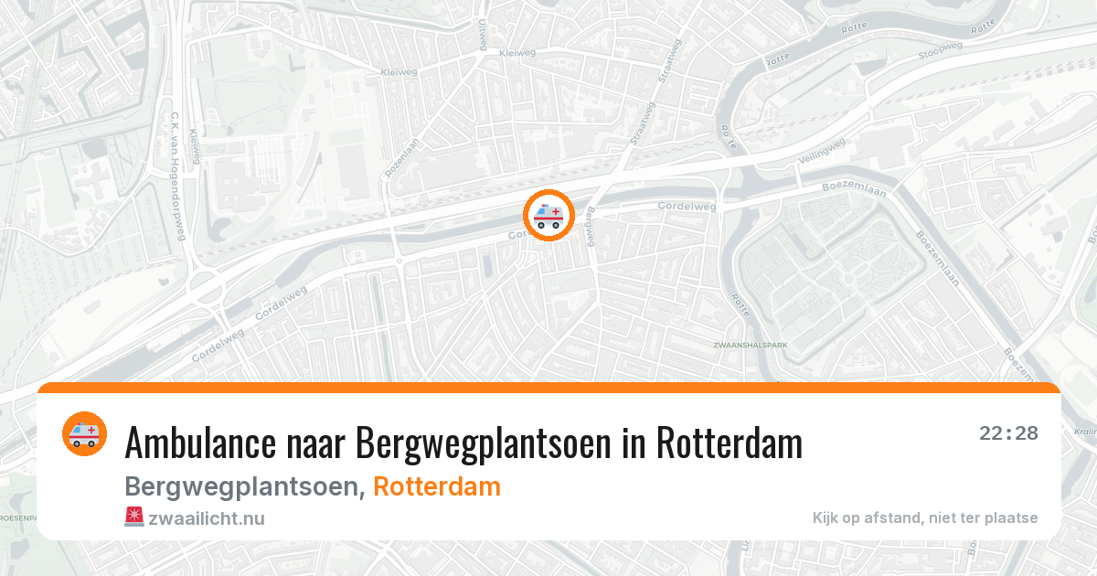 Ambulance naar Bergwegplantsoen in Rotterdam — 12 mei 2026