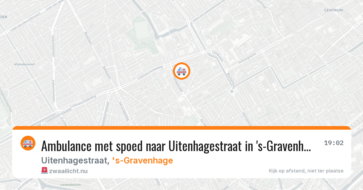 Ambulance met spoed naar Uitenhagestraat in 's-Gravenhage — 6 jun 2026