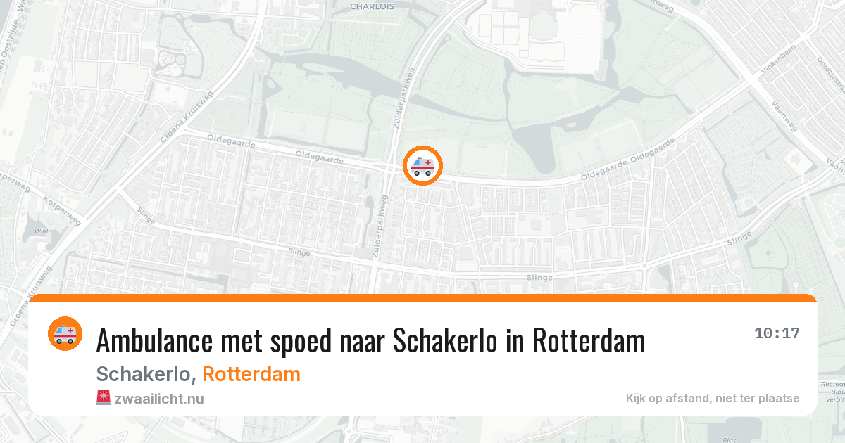 Ambulance met spoed naar Schakerlo in Rotterdam — 16 jul 2026