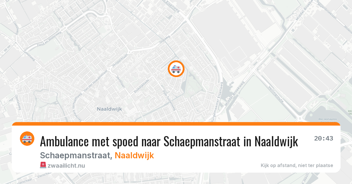 Ambulance met spoed naar Schaepmanstraat in Naaldwijk — 2 mrt 2026