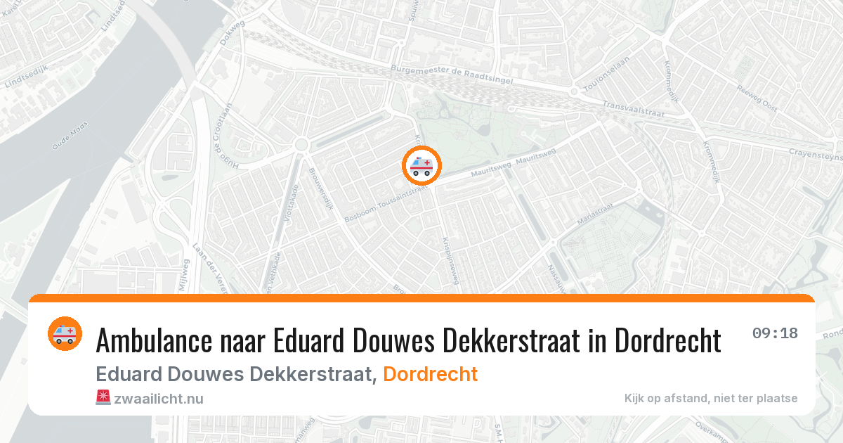 Ambulance naar Eduard Douwes Dekkerstraat in Dordrecht — 12 mei 2026