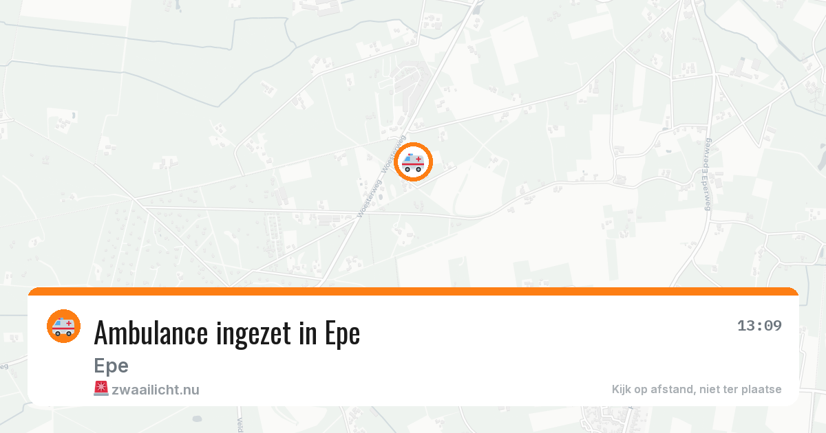 Ambulance ingezet in Epe — 19 jul 2026