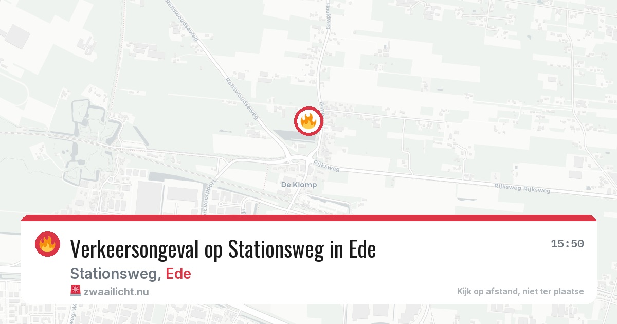 Verkeersongeval op Stationsweg in Ede — 19 mrt 2026