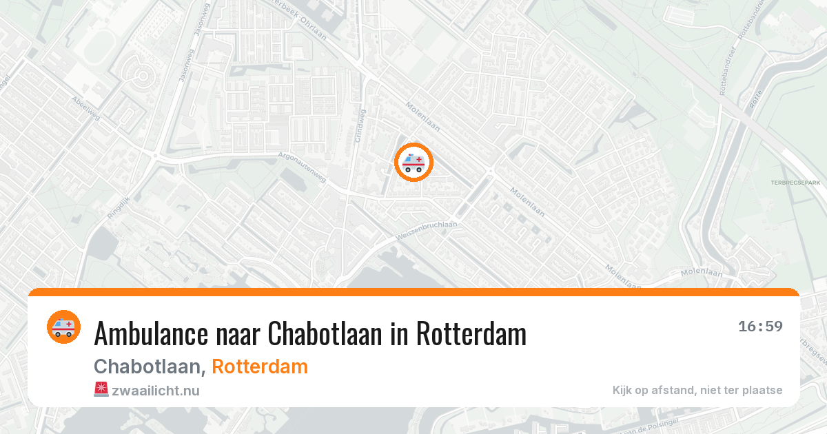 Ambulance naar Chabotlaan in Rotterdam — 12 jul 2026