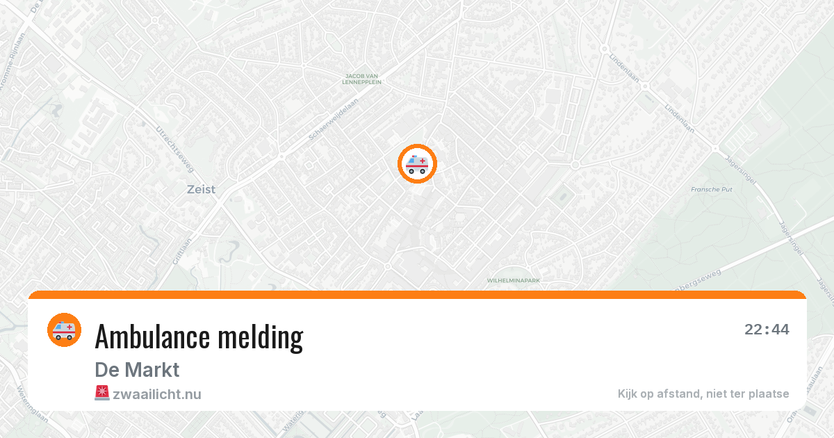 Ambulance melding — 20 jan 2026