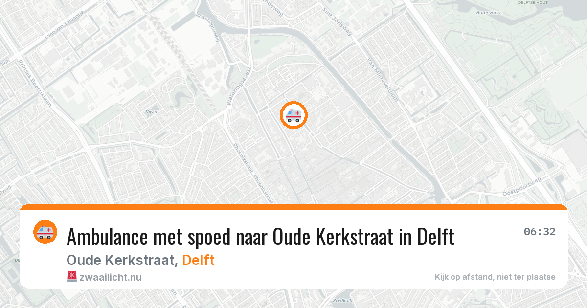 Ambulance met spoed naar Oude Kerkstraat in Delft — 10 feb 2026