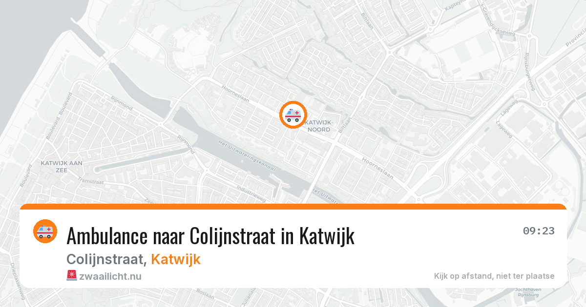 Ambulance naar Colijnstraat in Katwijk — 16 jul 2026