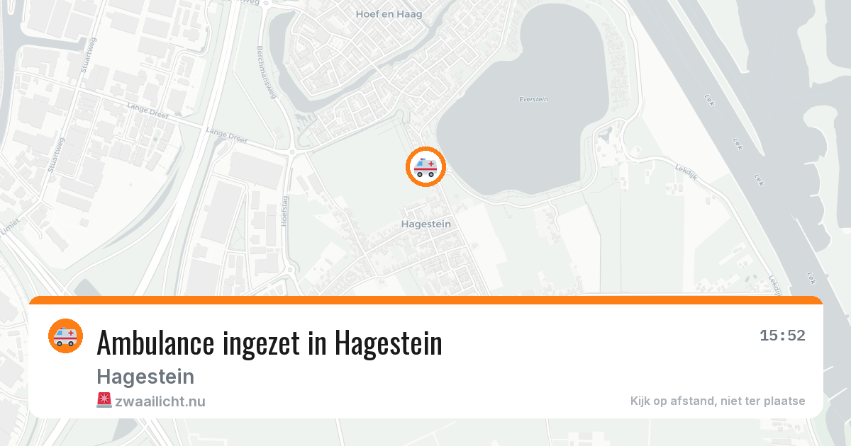 Ambulance ingezet in Hagestein — 19 jul 2026