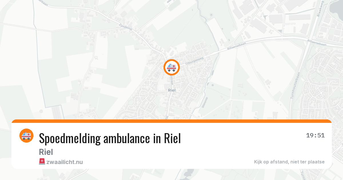 Spoedmelding ambulance in Riel — 13 jul 2026