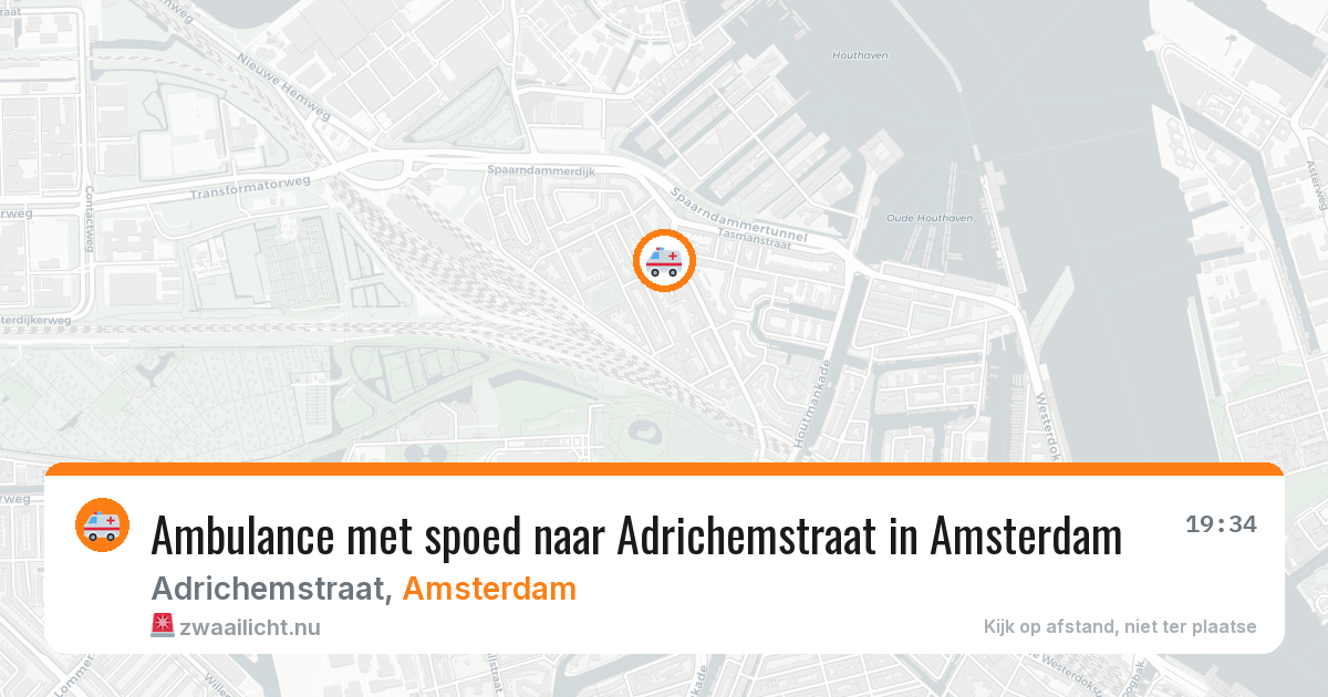 Ambulance met spoed naar Adrichemstraat in Amsterdam — 5 jun 2026