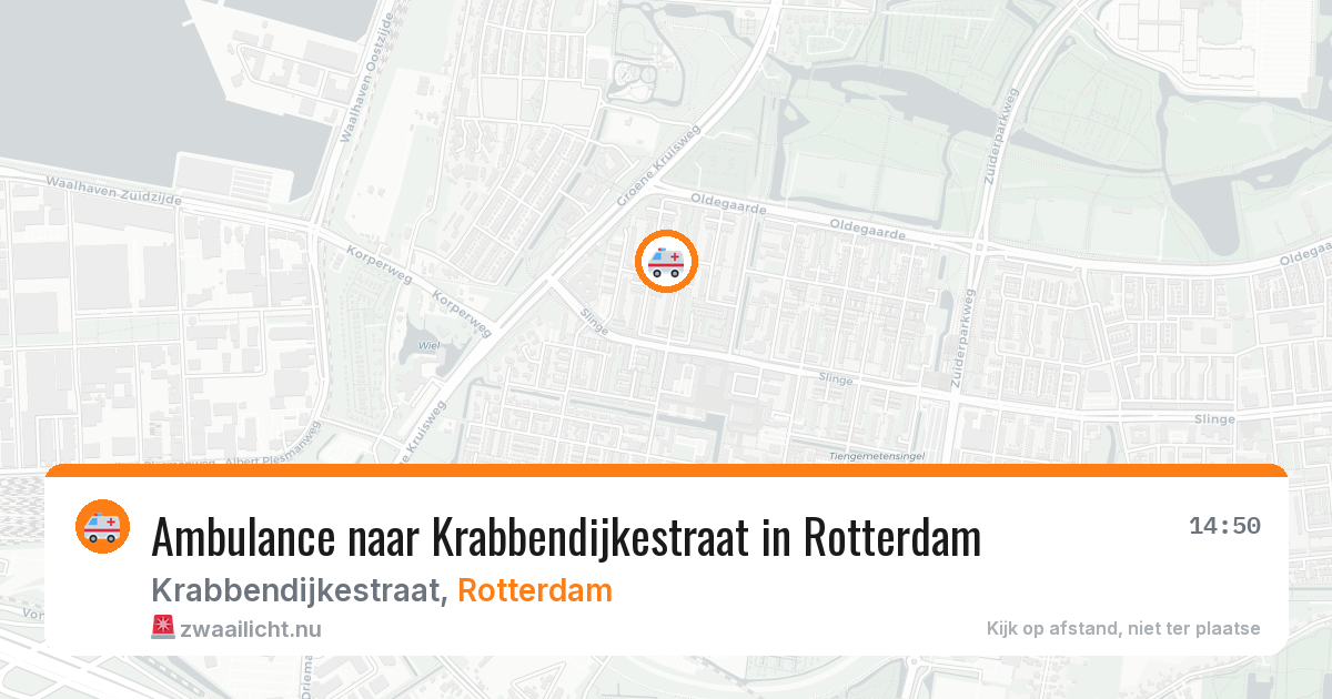 Ambulance naar Krabbendijkestraat in Rotterdam — 23 mrt 2026