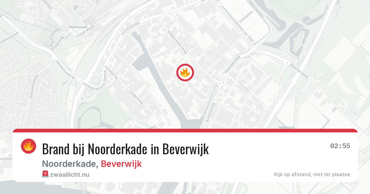 Brand bij Noorderkade in Beverwijk — 10 jul 2026