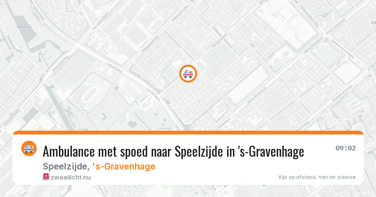 Ambulance met spoed naar Speelzijde in 's-Gravenhage — 5 mei 2026