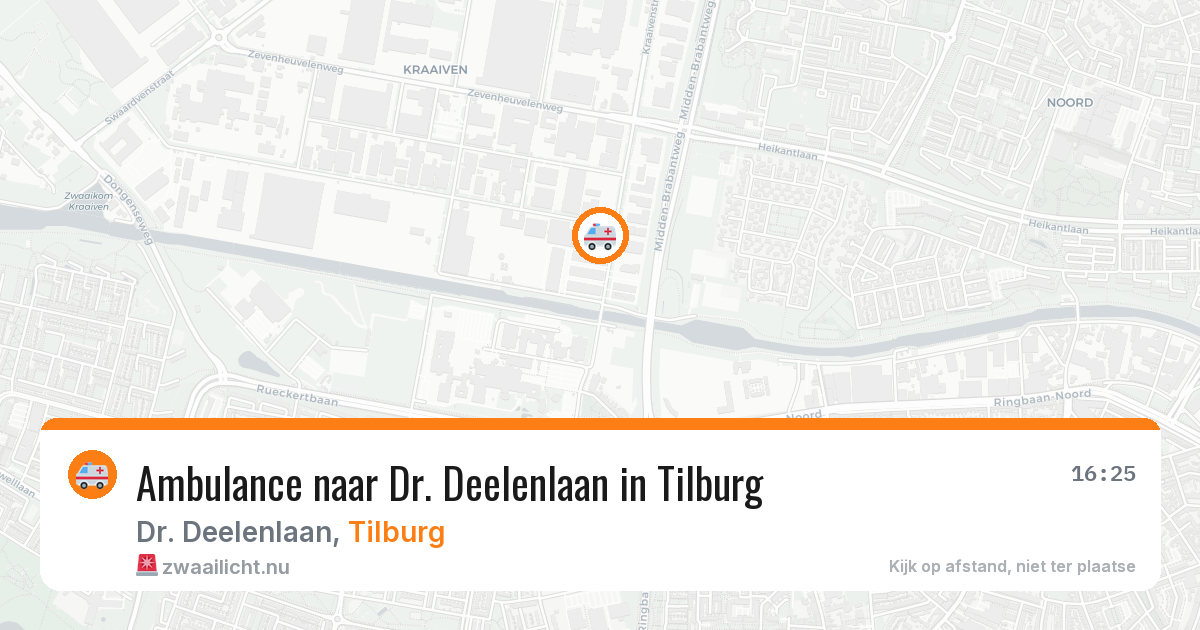 Ambulance naar Dr. Deelenlaan in Tilburg — 6 jun 2026