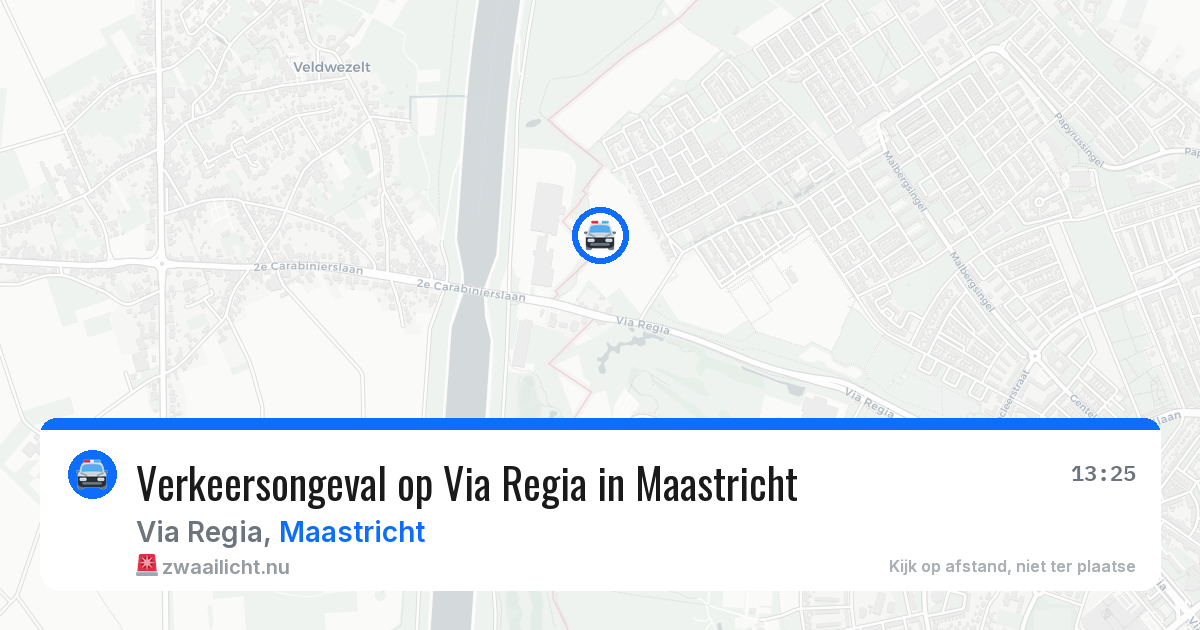 Verkeersongeval op Via Regia in Maastricht — 19 jan 2026